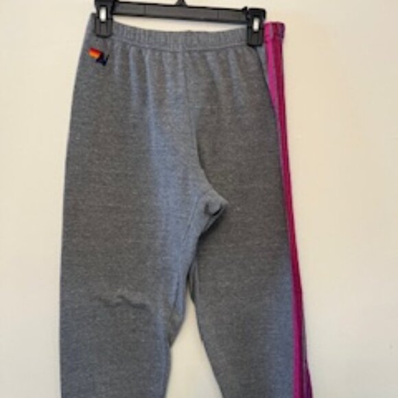 Aviator Nation Gray Sweatpants with Colorful Stripes Size Large - Picture 4 of 8